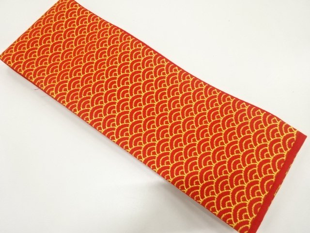 JAPANESE HANHABA OBI / WOVEN SEIGAIHA